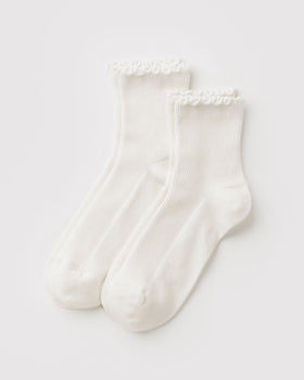 Lettuce Edge Sock Set of 2 X6