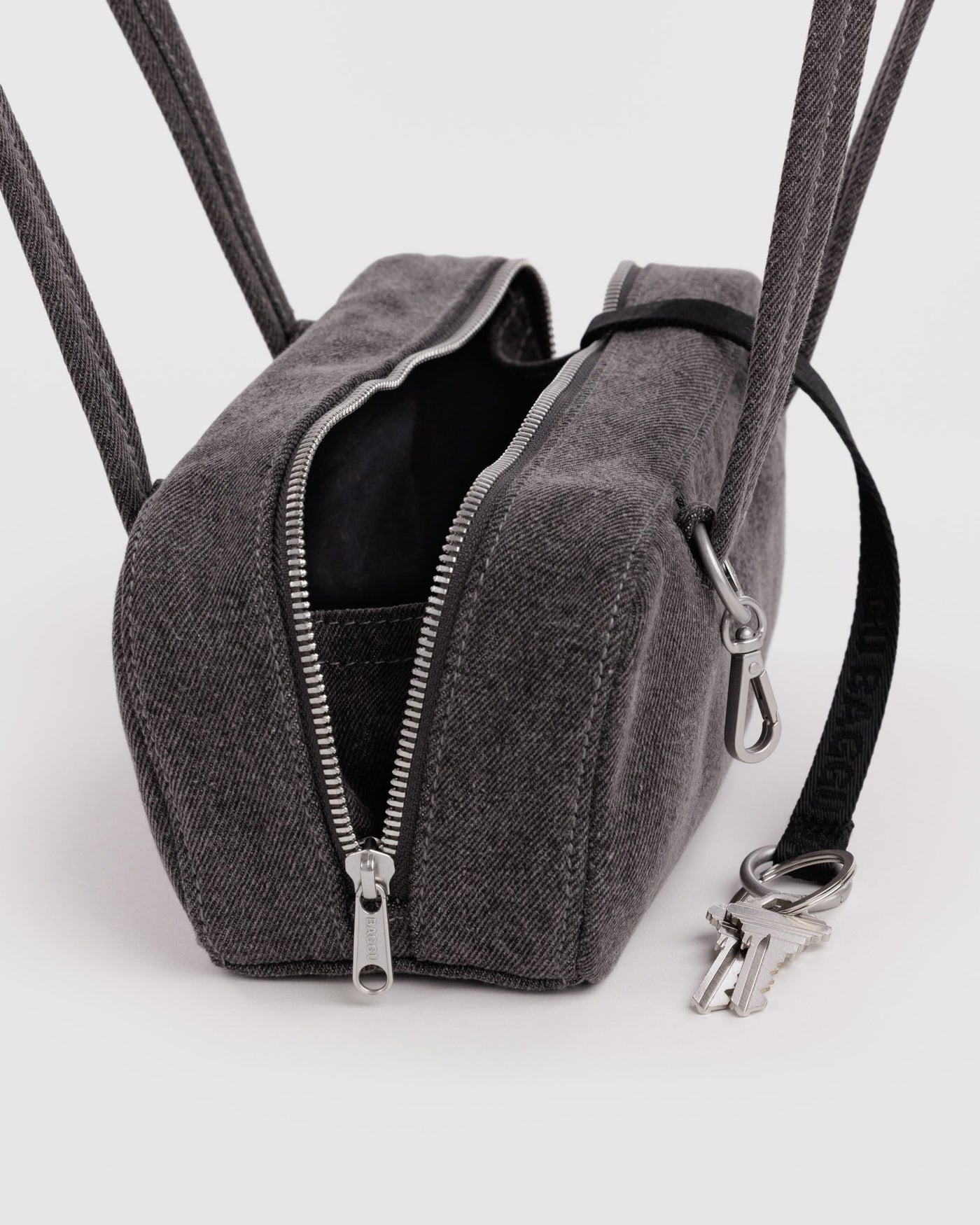 Small Denim Bowler Bag W4