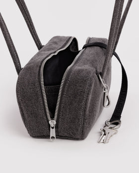 Small Denim Bowler Bag W4