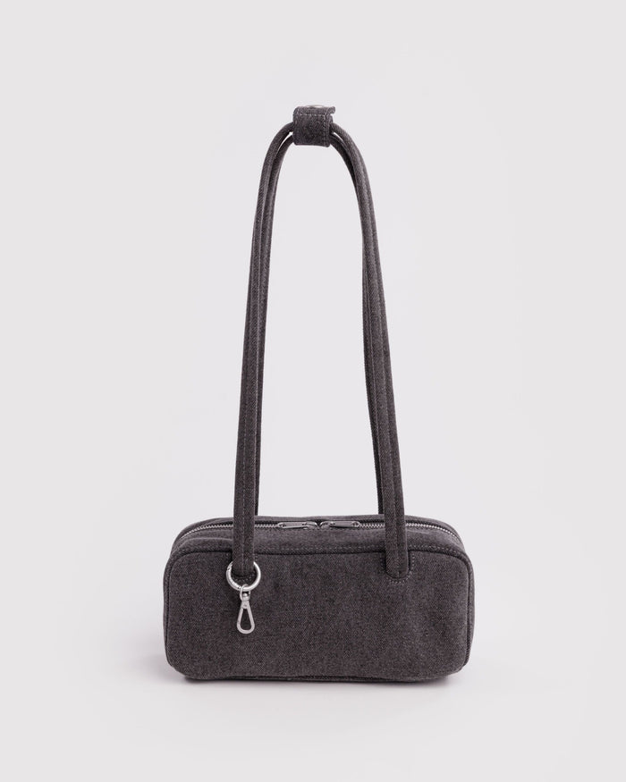 Small Denim Bowler Bag W4 - Washed Black Denim / OS