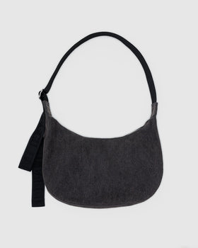 Medium Denim Crescent Bag L8
