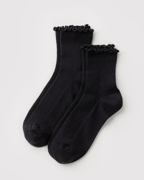 Lettuce Edge Sock Set of 2 X6