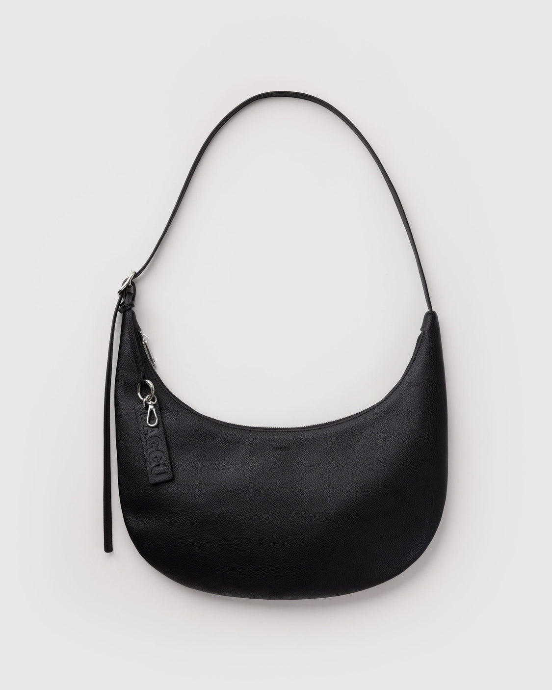 Medium Recycled Leather Flat Crescent K1