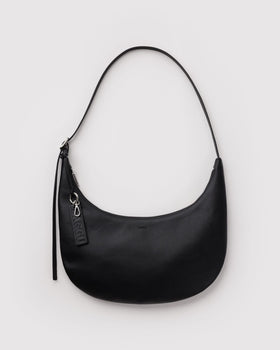 Medium Recycled Leather Flat Crescent K1