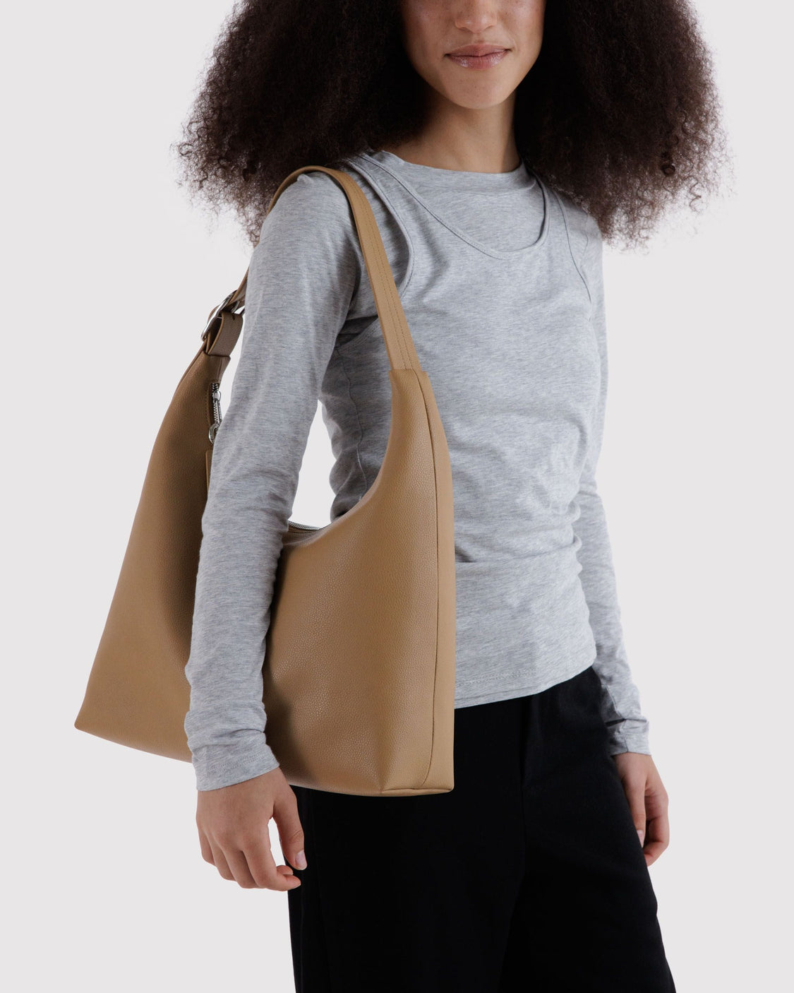 Recycled Leather Shoulder Bag B5