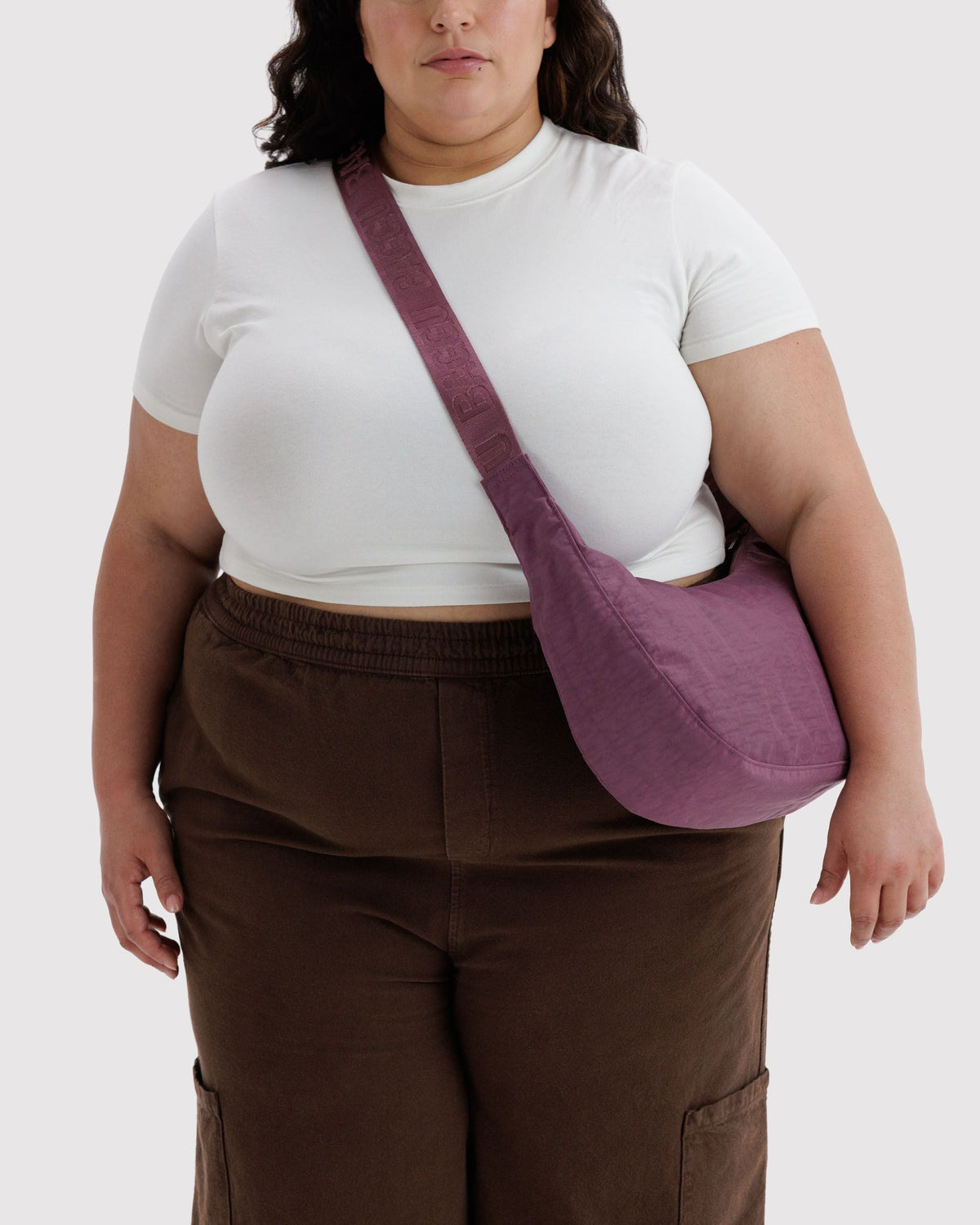 Medium Nylon Crescent Bag