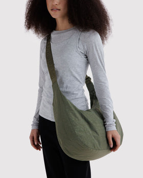 Large Nylon Crescent Bag D7