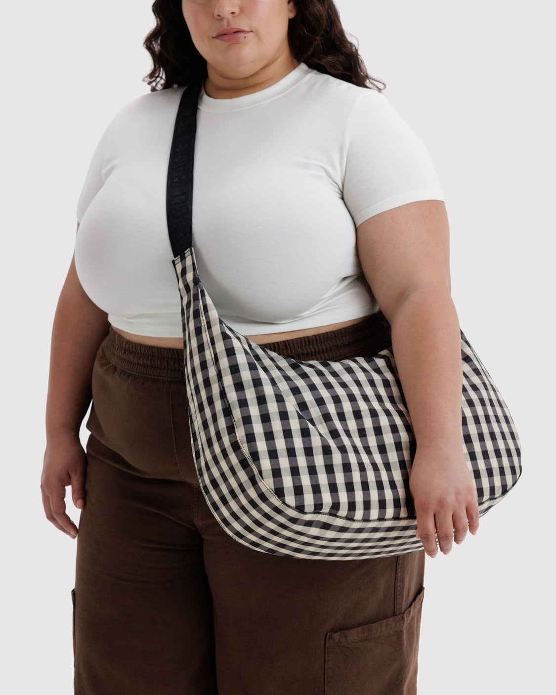 Large Nylon Crescent Bag D7
