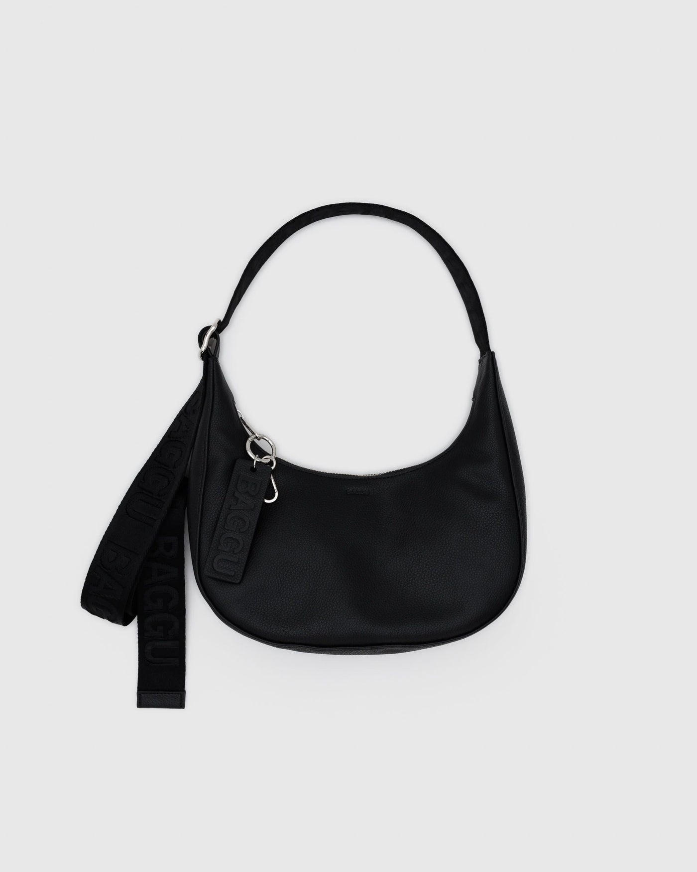 Small Recycled Leather Crescent Bag L4