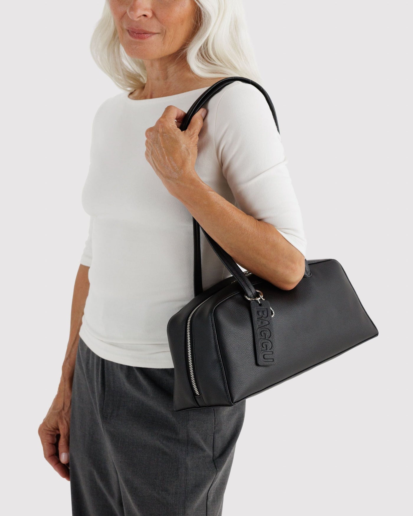 Recycled Leather Bowler Bag Z6